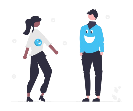 二人組のイラスト