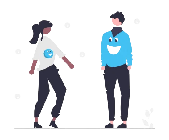 二人組のイラスト