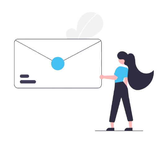 人が手紙持ってるアイコン